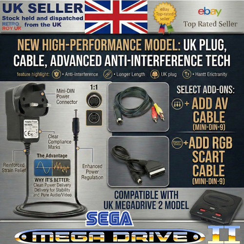 Sega megadrive power supply - megadrive, 2